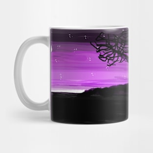 Purple Nighttime Sky Mug